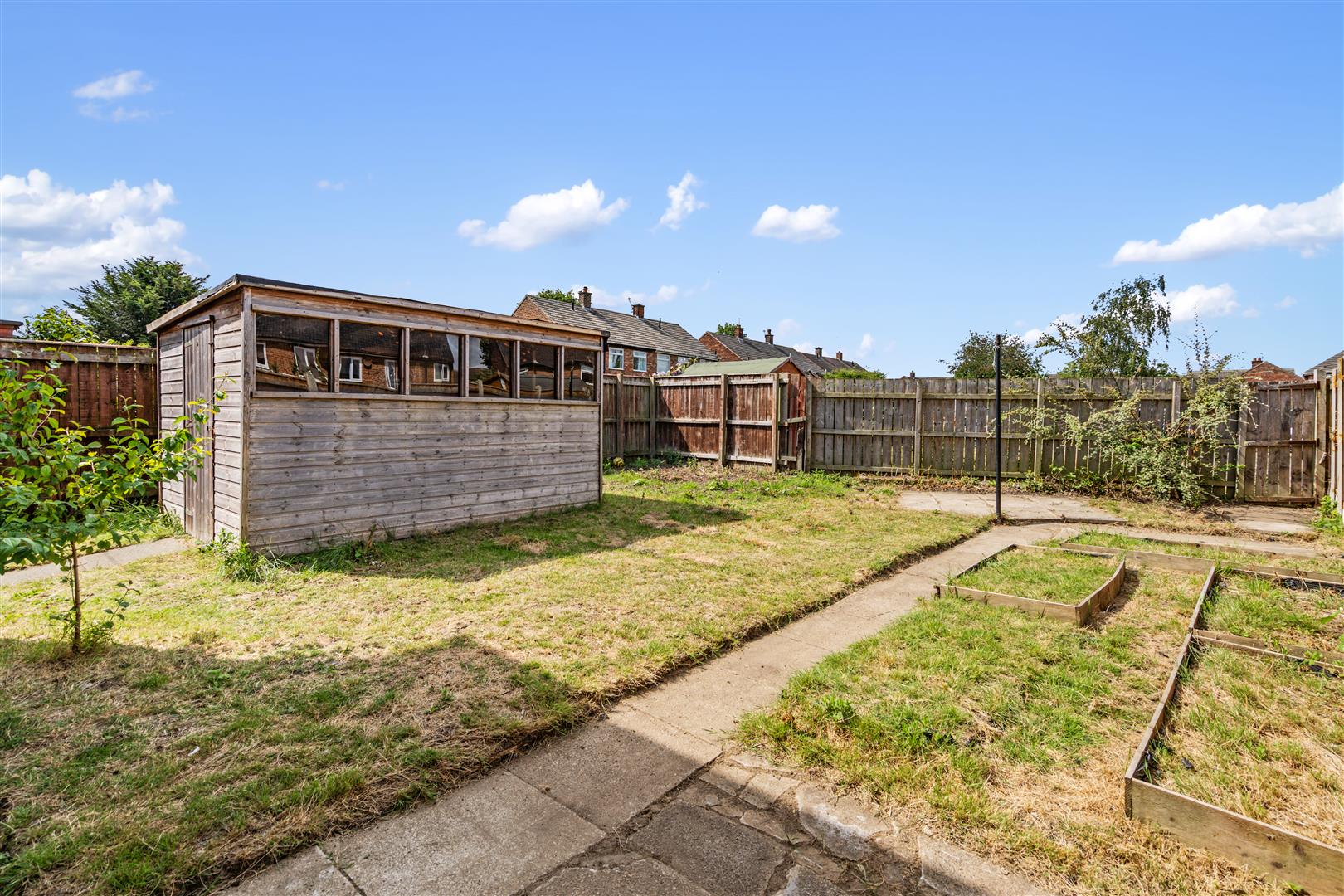 West Facing Rear Garden